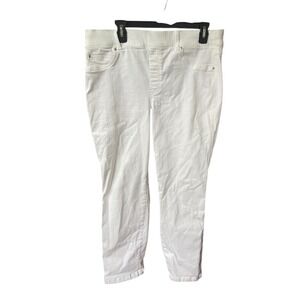 Spanx White Pull On Tummy Control Jeans‎ XL